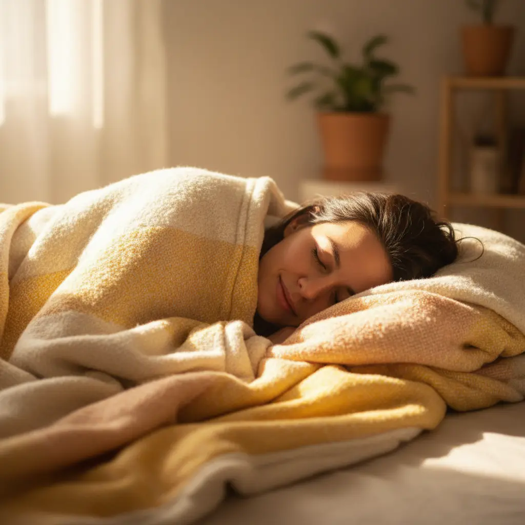 Persona durmiendo plácidamente